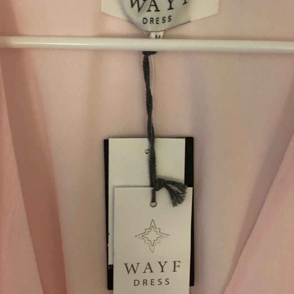 Baby Pink chiffon wrap dress - Picture 3 of 6